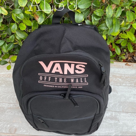 VANS Motiveatee Backpack Black AUTHENTIC - Picture 2 of 5